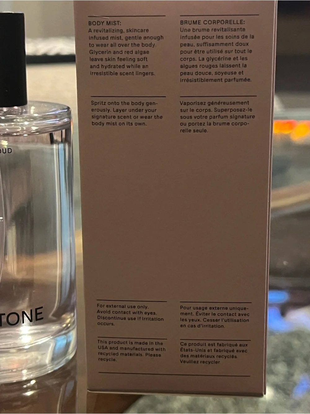 Salt & Stone Black Rose & Oud Body Mist — 100 mL